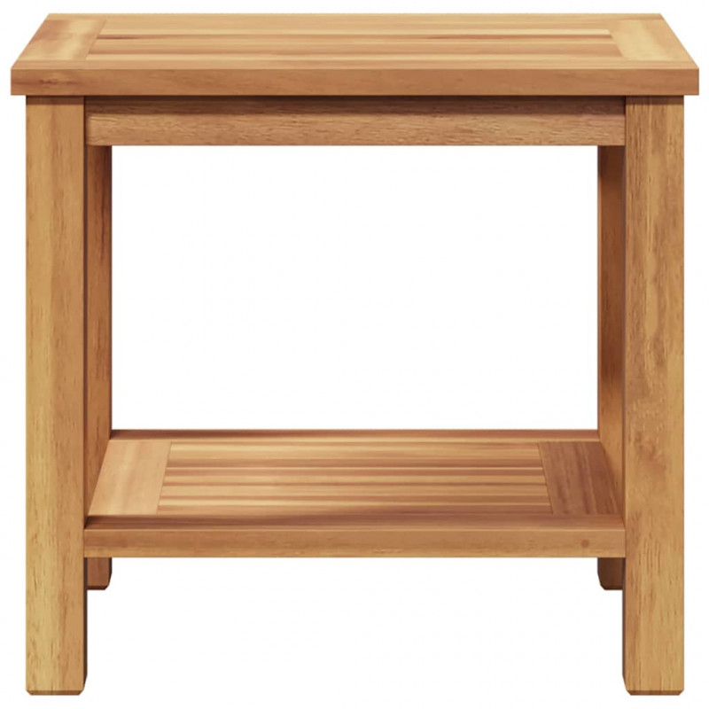 Stolik kawowy Brązowy 50 x 35 x 45 cm Lite drewno tekowe