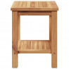 Stolik kawowy Brązowy 50 x 35 x 45 cm Lite drewno tekowe