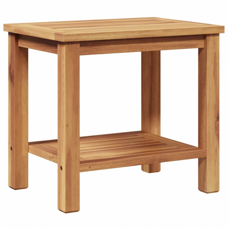 Stolik kawowy Brązowy 50 x 35 x 45 cm Lite drewno tekowe