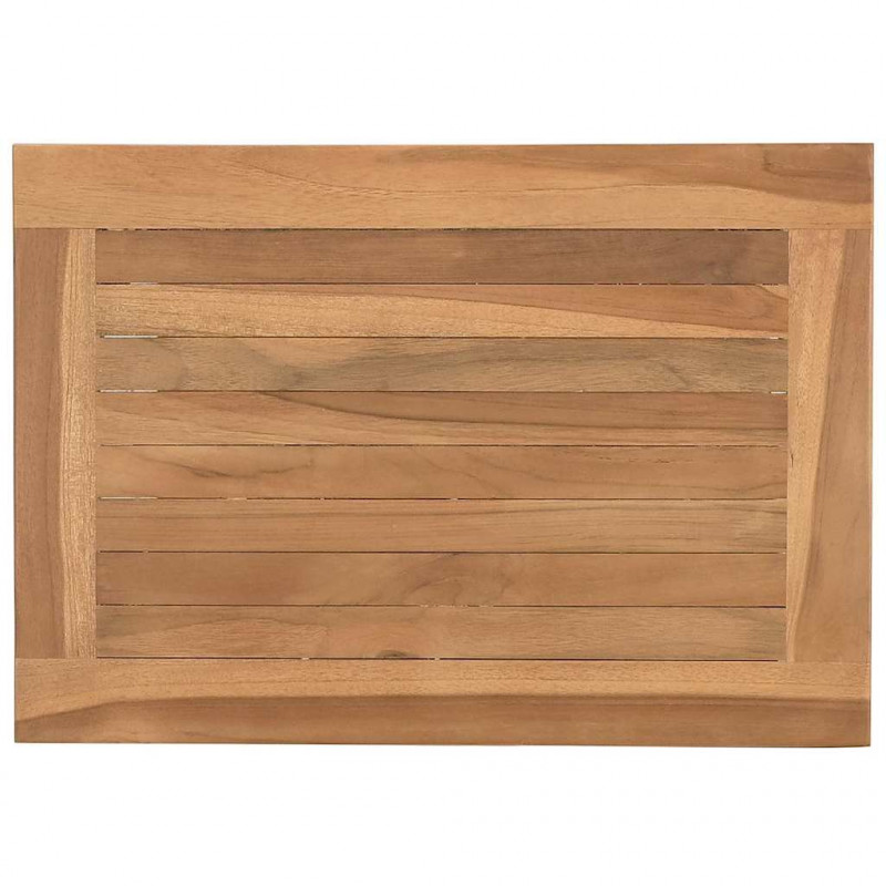 Stolik kawowy Brązowy 50 x 35 x 45 cm Lite drewno tekowe
