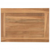 Stolik kawowy Brązowy 50 x 35 x 45 cm Lite drewno tekowe