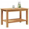 Stolik kawowy Brązowy 70 x 40 x 45 cm Lite drewno tekowe