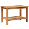 Stolik kawowy Brązowy 70 x 40 x 45 cm Lite drewno tekowe