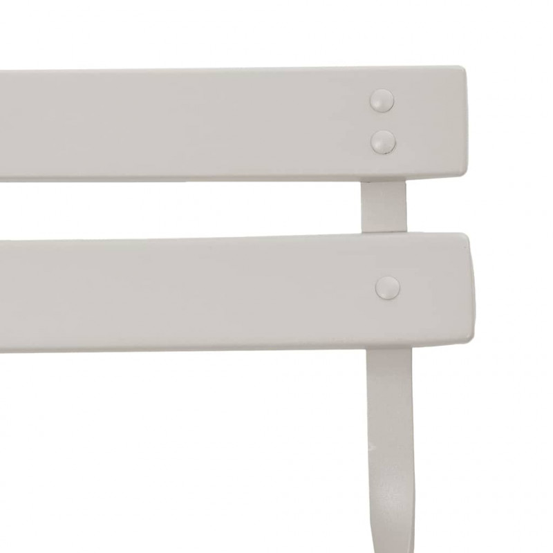Składane krzesło ogrodowe 2 pcs Beżowy 42 x 46 x 82 cm Metal
