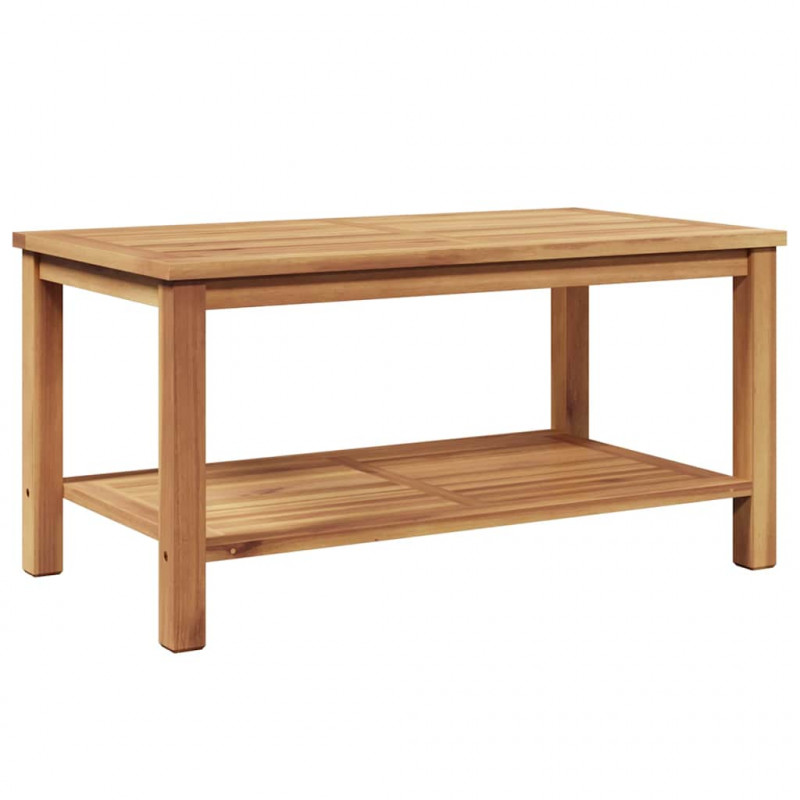 Stolik kawowy Brązowy 90 x 50 x 45 cm Lite drewno tekowe