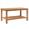 Stolik kawowy Brązowy 90 x 50 x 45 cm Lite drewno tekowe