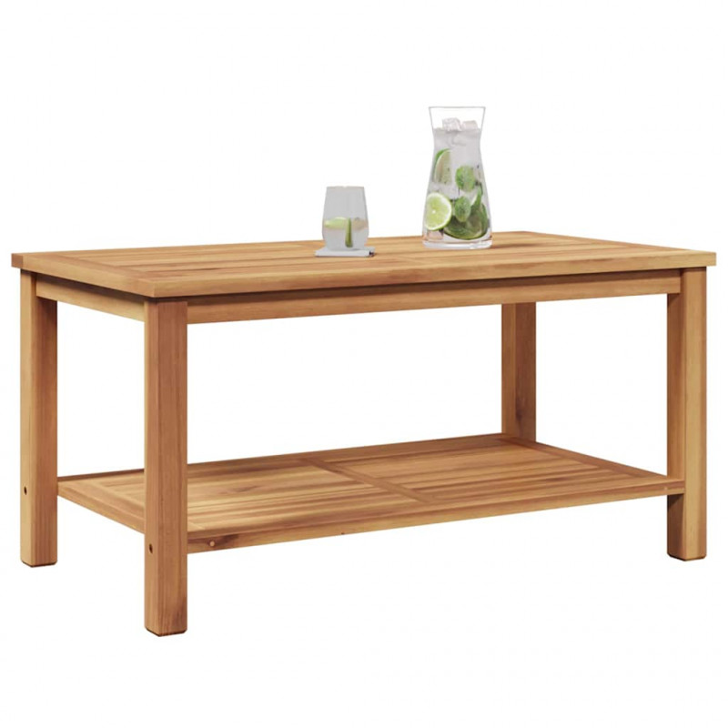 Stolik kawowy Brązowy 90 x 50 x 45 cm Lite drewno tekowe