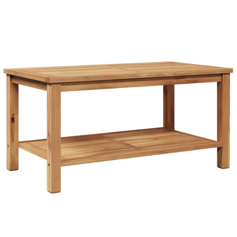 Stolik kawowy Brązowy 90 x 50 x 45 cm Lite drewno tekowe