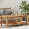 Stolik kawowy Brązowy 110 x 55 x 45 cm Lite drewno tekowe