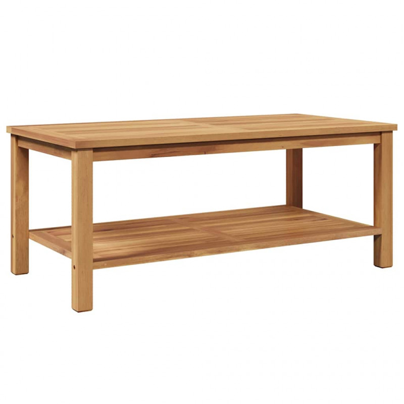 Stolik kawowy Brązowy 110 x 55 x 45 cm Lite drewno tekowe