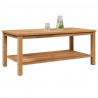 Stolik kawowy Brązowy 110 x 55 x 45 cm Lite drewno tekowe