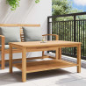 Stolik kawowy Brązowy 110 x 55 x 45 cm Lite drewno tekowe