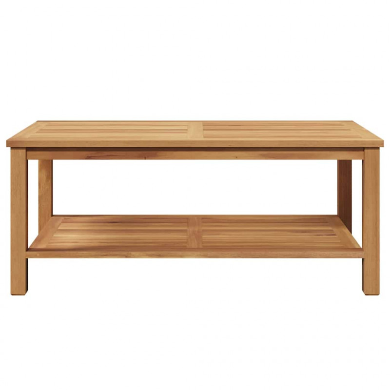 Stolik kawowy Brązowy 110 x 55 x 45 cm Lite drewno tekowe