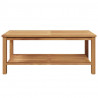 Stolik kawowy Brązowy 110 x 55 x 45 cm Lite drewno tekowe