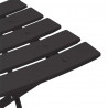 Składane krzesło ogrodowe 2 pcs Antracyt 42 x 46 x 82 cm Metal