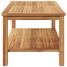Stolik kawowy Brązowy 110 x 55 x 45 cm Lite drewno tekowe