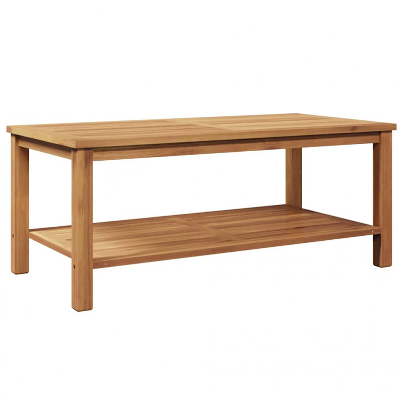 Stolik kawowy Brązowy 110 x 55 x 45 cm Lite drewno tekowe