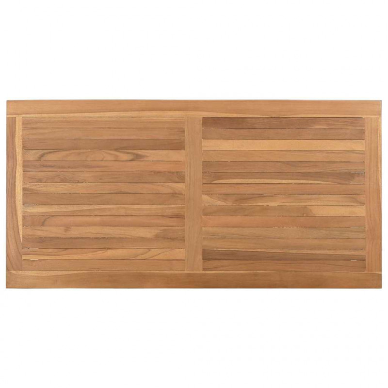 Stolik kawowy Brązowy 110 x 55 x 45 cm Lite drewno tekowe