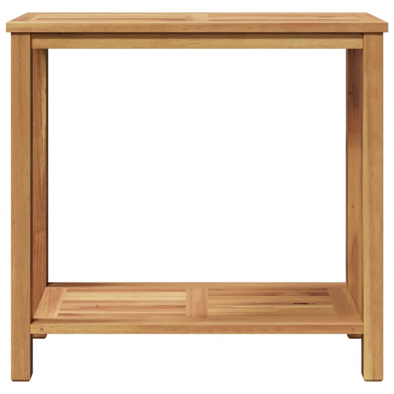 Konsola Brązowy 85 x 35 x 75 cm Lite drewno teakowe