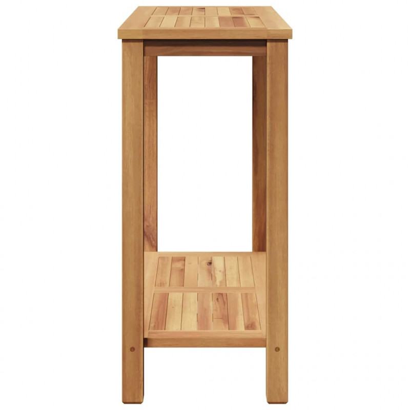 Konsola Brązowy 85 x 35 x 75 cm Lite drewno teakowe