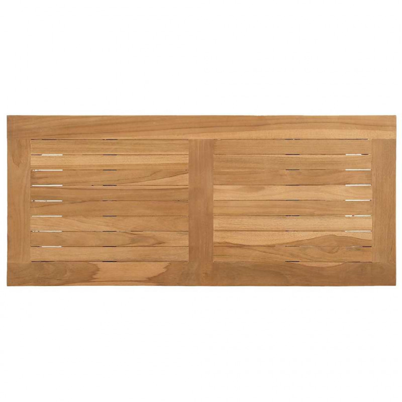 Konsola Brązowy 85 x 35 x 75 cm Lite drewno teakowe
