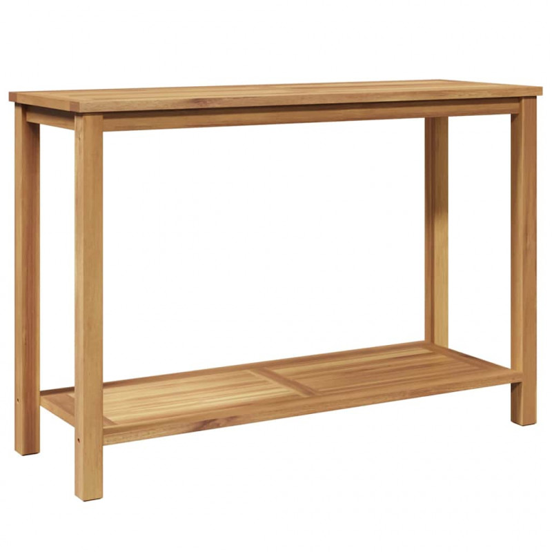 Konsola Brązowy 110 x 40 x 45 cm Lite drewno teakowe