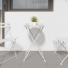 Stolik bistro Biały Ø 50 x 71 cm Stal malowana proszkowo