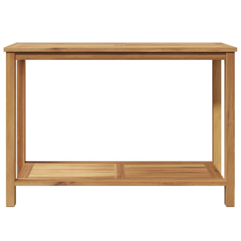 Konsola Brązowy 110 x 40 x 45 cm Lite drewno teakowe