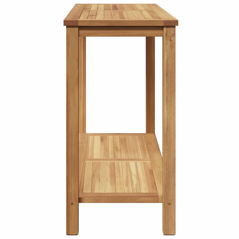 Konsola Brązowy 110 x 40 x 45 cm Lite drewno teakowe