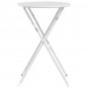 Stolik bistro Biały Ø 50 x 71 cm Stal malowana proszkowo