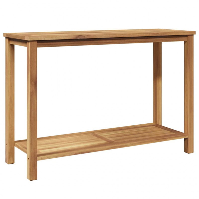 Konsola Brązowy 110 x 40 x 45 cm Lite drewno teakowe