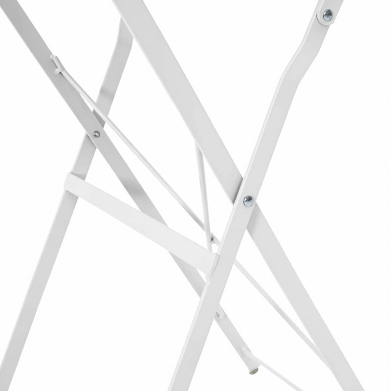 Stolik bistro Biały Ø 50 x 71 cm Stal malowana proszkowo