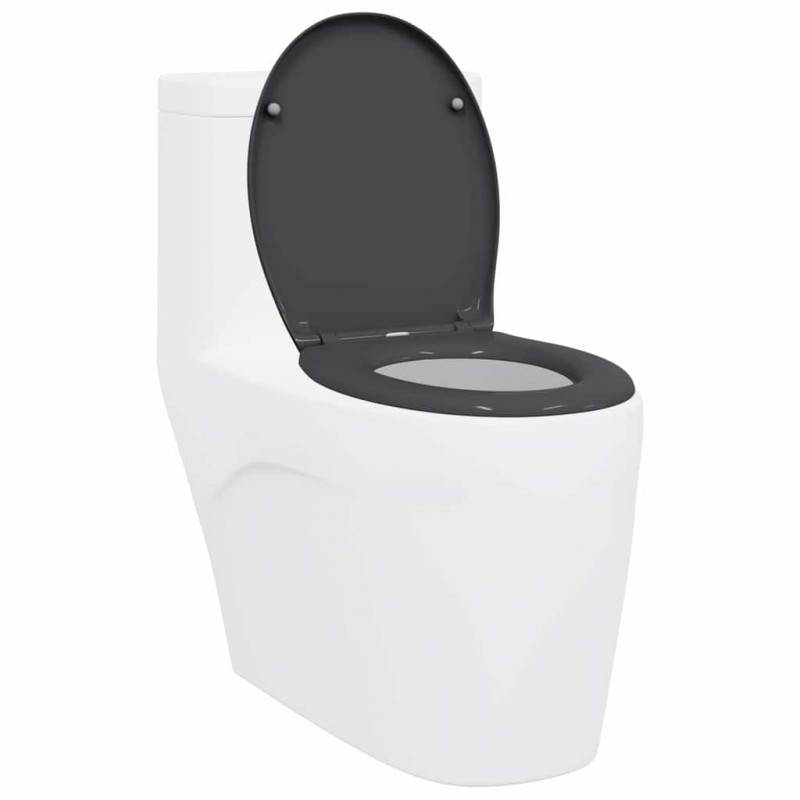 Deska toaletowa Antracyt 47 x 37 x 4 cm Duroplast