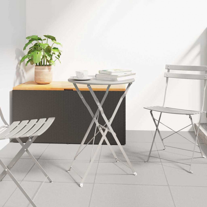 Stolik bistro Beżowy Ø 50 x 71 cm Stal malowana proszkowo
