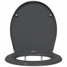 Deska toaletowa Antracyt 47 x 37 x 4 cm Duroplast