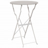 Stolik bistro Beżowy Ø 50 x 71 cm Stal malowana proszkowo