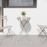 Stolik bistro Beżowy Ø 50 x 71 cm Stal malowana proszkowo