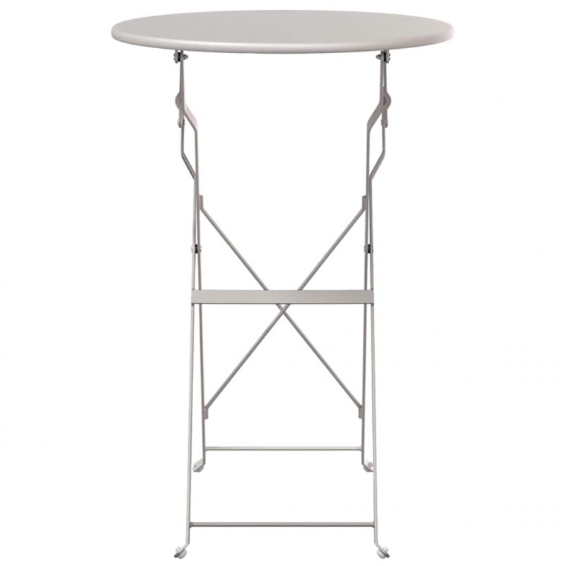 Stolik bistro Beżowy Ø 50 x 71 cm Stal malowana proszkowo
