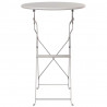 Stolik bistro Beżowy Ø 50 x 71 cm Stal malowana proszkowo