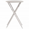 Stolik bistro Beżowy Ø 50 x 71 cm Stal malowana proszkowo