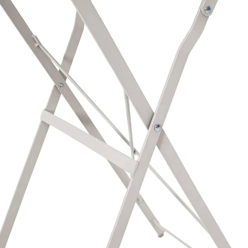 Stolik bistro Beżowy Ø 50 x 71 cm Stal malowana proszkowo