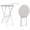 Stolik bistro Beżowy Ø 50 x 71 cm Stal malowana proszkowo