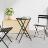 Stolik bistro Antracyt Ø 50 x 71 cm Stal malowana proszkowo