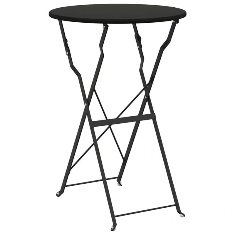 Stolik bistro Antracyt Ø 50 x 71 cm Stal malowana proszkowo