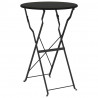 Stolik bistro Antracyt Ø 50 x 71 cm Stal malowana proszkowo