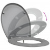 Deska toaletowa Szary 47 x 37 x 4 cm Duroplast