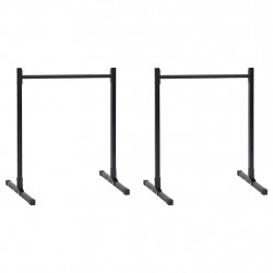 Stacja do dipów 2 pcs Czarny 55 x 90 x 104.5 cm