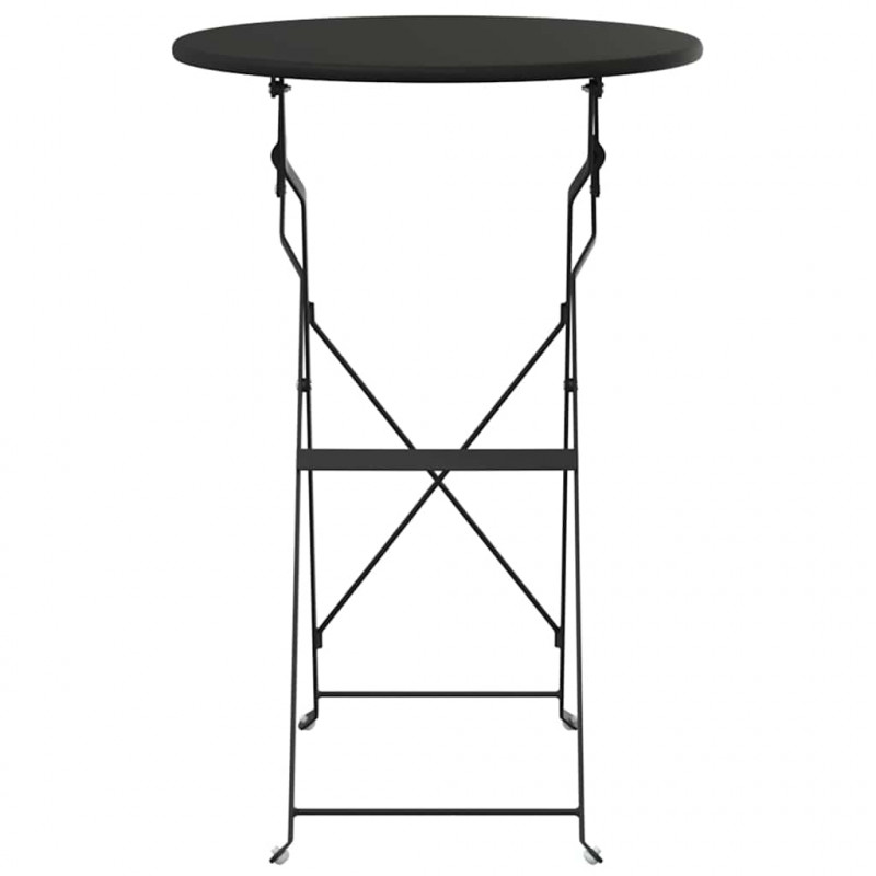 Stolik bistro Antracyt Ø 50 x 71 cm Stal malowana proszkowo