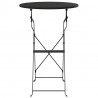 Stolik bistro Antracyt Ø 50 x 71 cm Stal malowana proszkowo