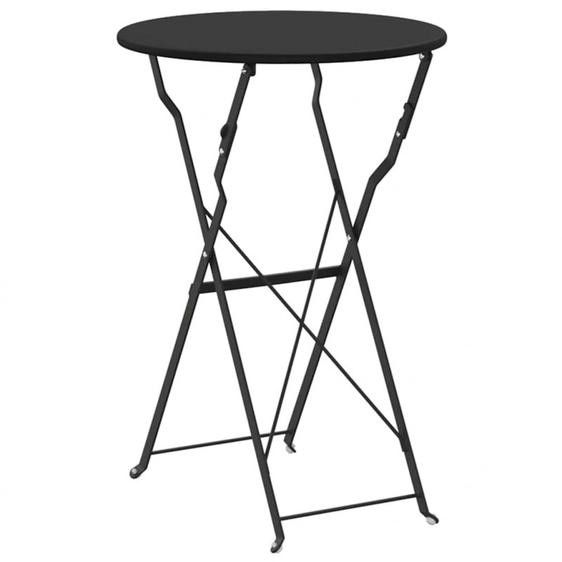 Stolik bistro Antracyt Ø 50 x 71 cm Stal malowana proszkowo